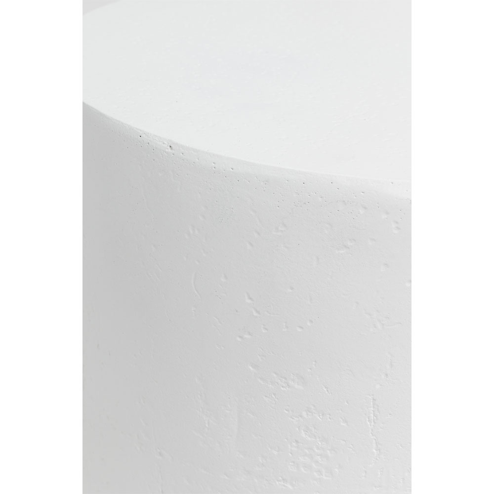 LITHOS ROUND SIDE TABLE ΛΕΥΚΟ 35.5x35.5x45cm - Image 5