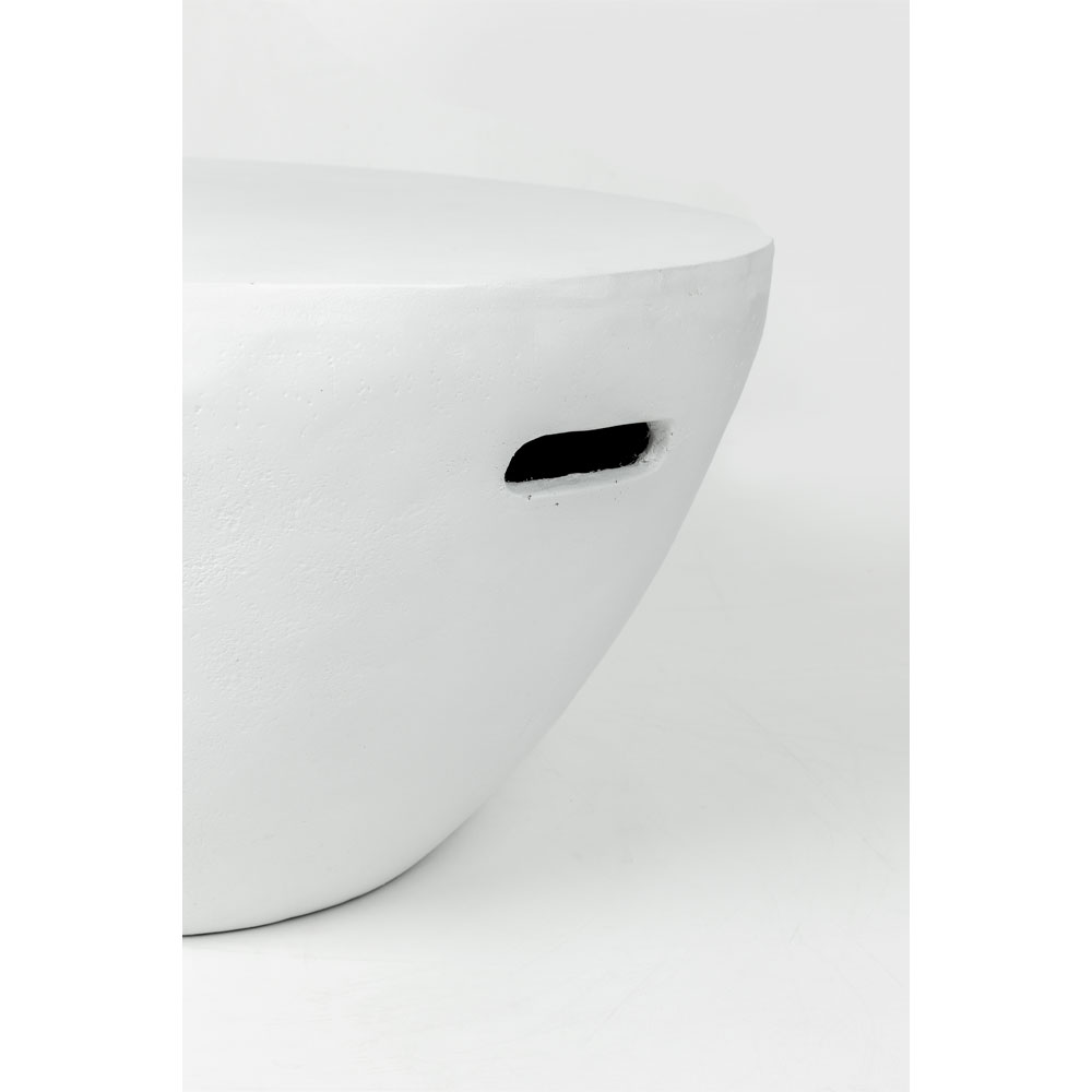 LITHOS CENTRAL COFFEE TABLE ΛΕΥΚΟ 68x68x36cm - Image 4