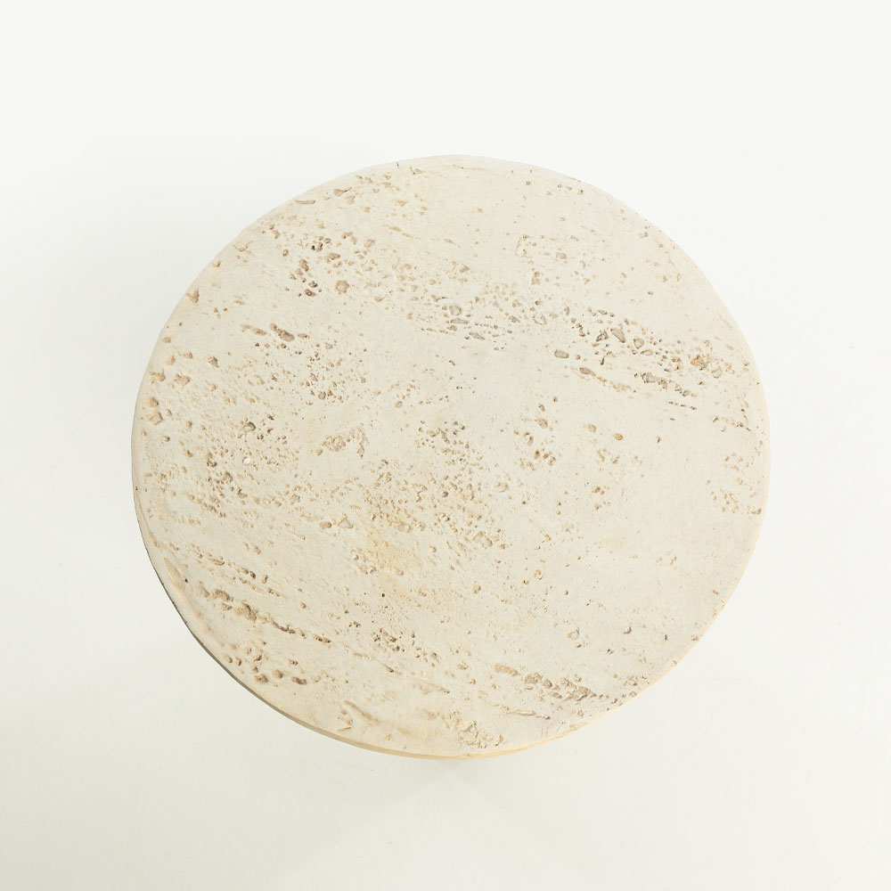 POROS SIDE TABLE BEIGE 40x40x46.3cm - Image 2