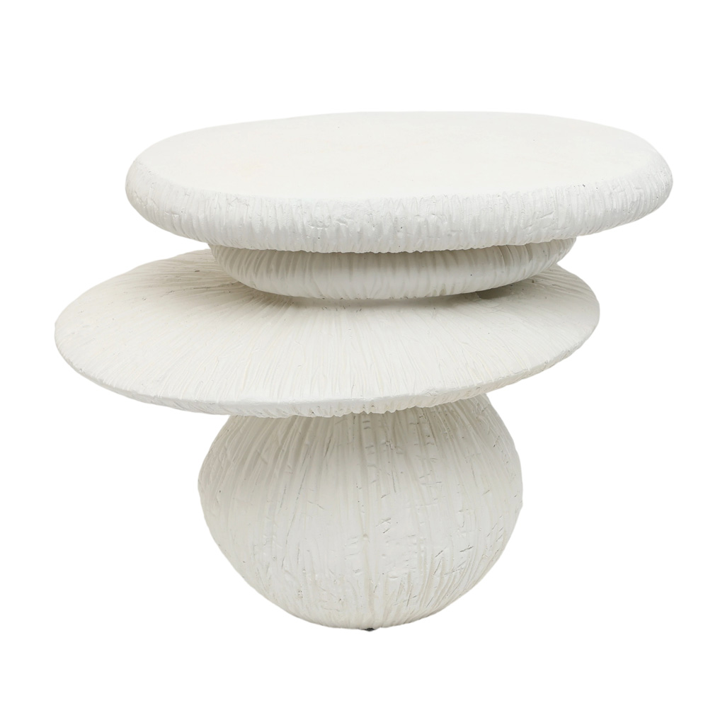 EXOTIC SIDE TABLE ΛΕΥΚΟ 61x42x46cm
