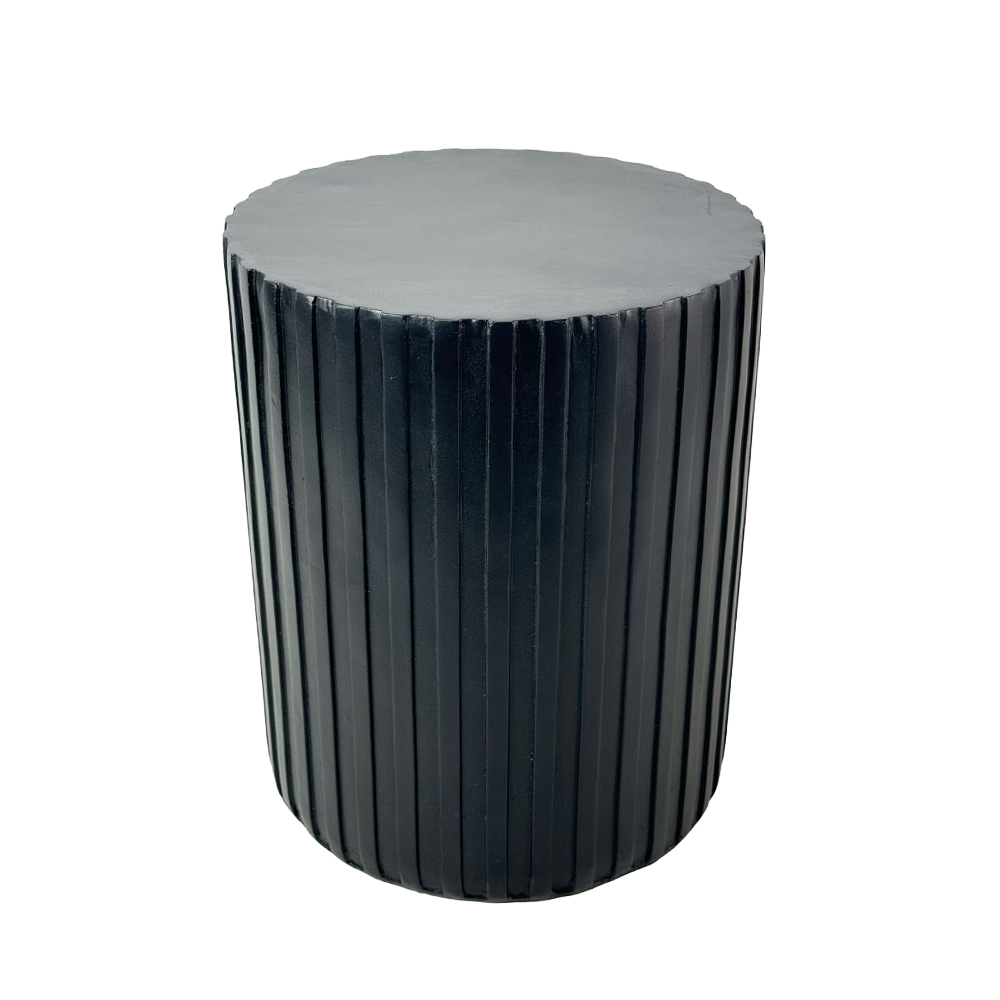 RAIL BLACK SIDE TABLE ΜΑΥΡΟ 40x40x47cm - Image 2