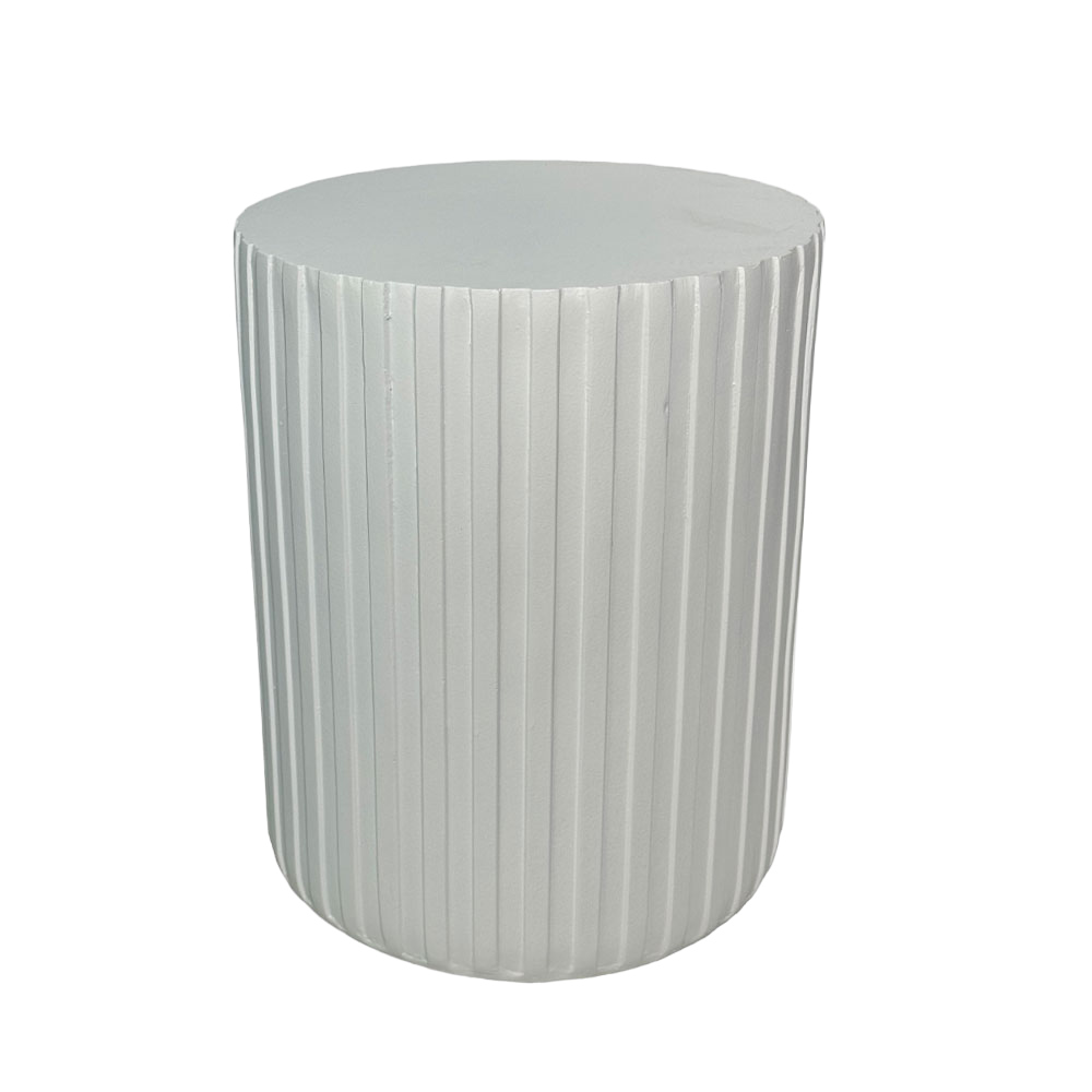 RAIL WHITE SIDE TABLE ΛΕΥΚΟ 40x40x47cm - Image 2