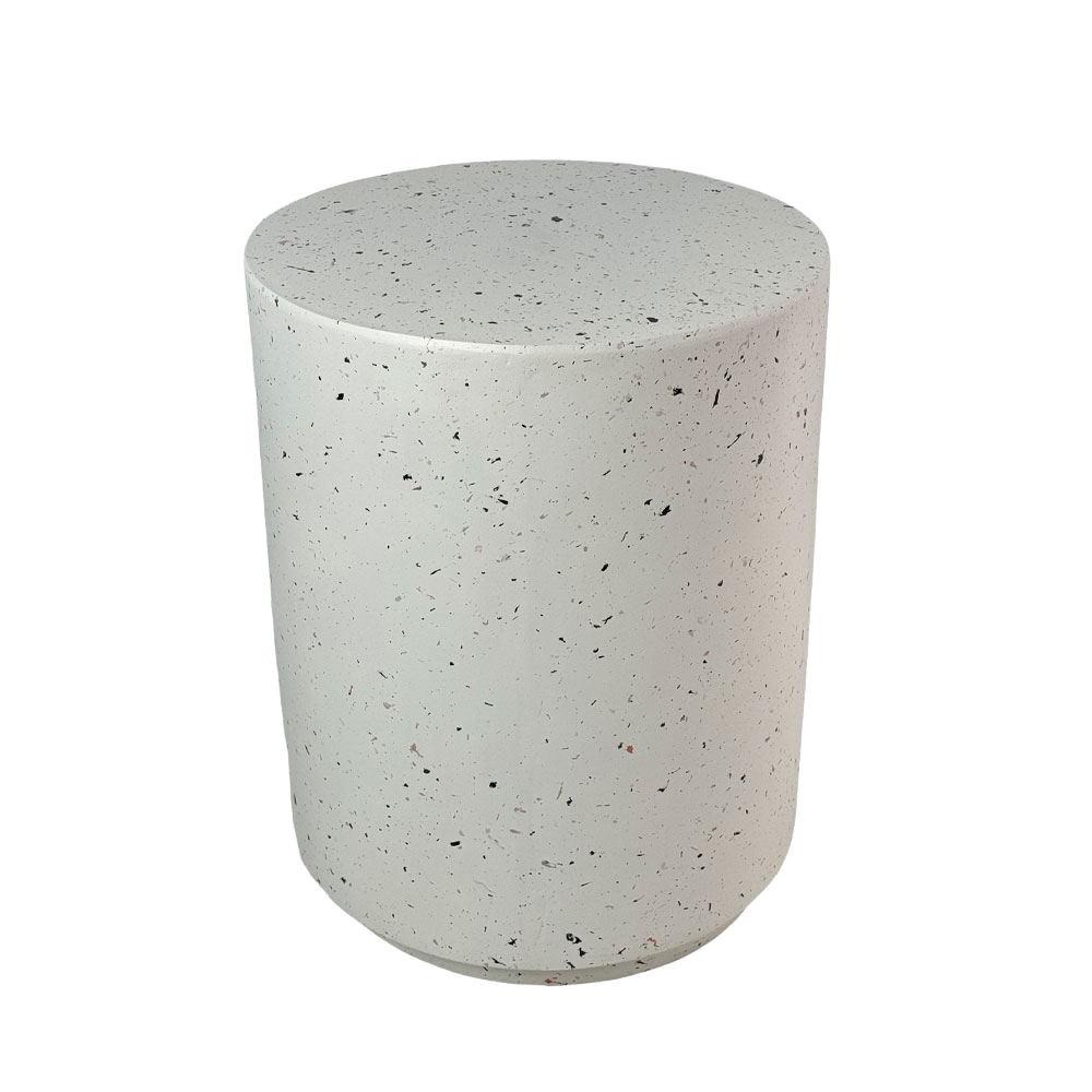WHEEL ROUND SIDE TABLE TERRAZZO 36.5x36.5x46cm - Image 2