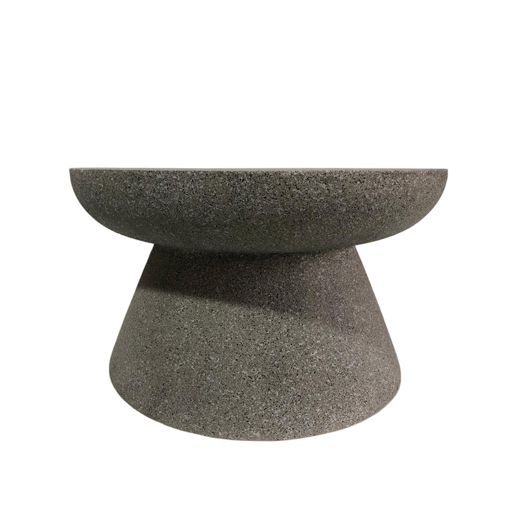 SANDHILL COFFEE TABLE STONE GREY 70x70x40cm - Image 2