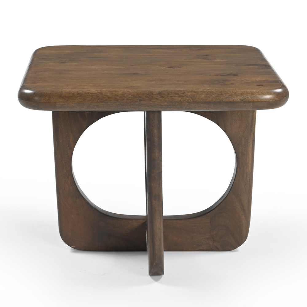 ROUTE COFFEE TABLE ΚΑΡΥΔΙ ΣΚΟΥΡΟ 60x60x45cm - Image 3