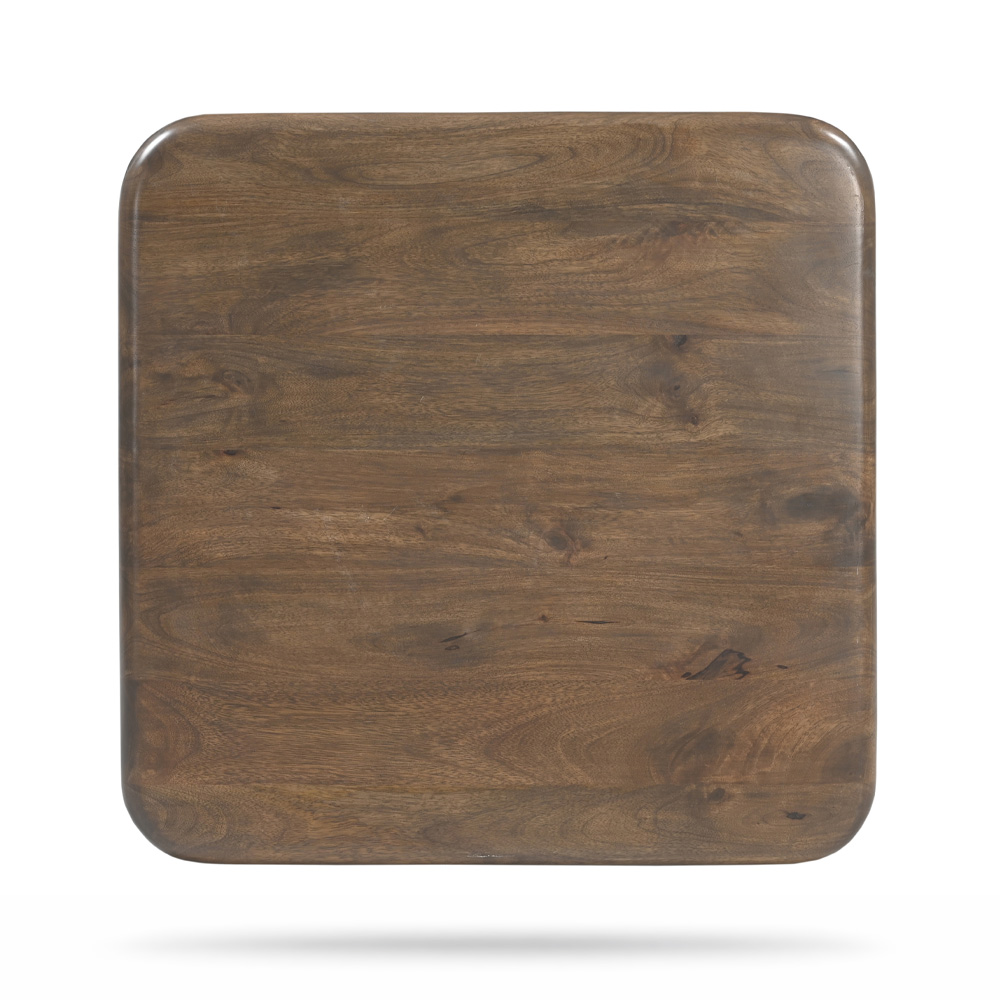 ROUTE SIDE TABLE ΚΑΡΥΔΙ ΣΚΟΥΡΟ 50x50x50cm - Image 2
