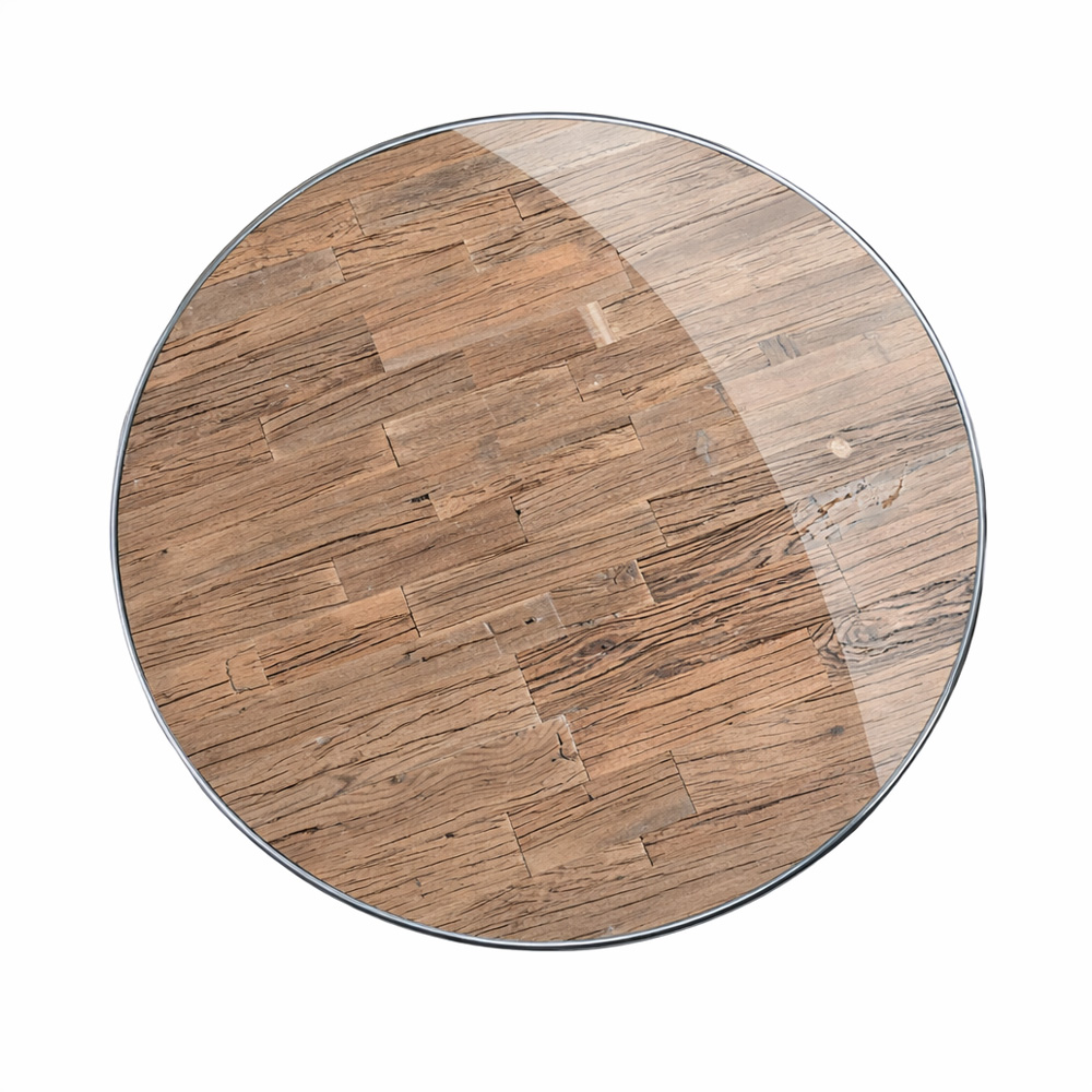 RICHMONT COFFEE TABLE ΚΑΡΥΔΙ ΑΣΗΜΙ 70x70x42cm - Image 2