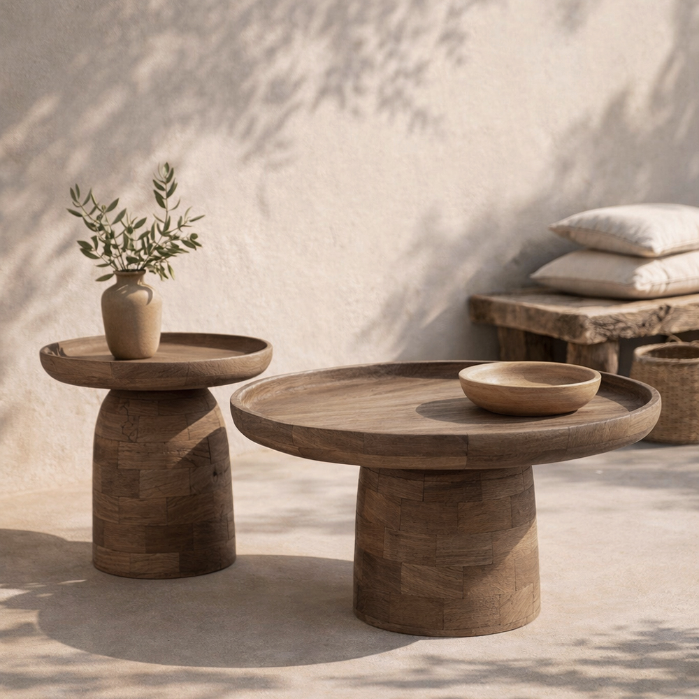 FORMAS COFFEE TABLE ΚΑΡΥΔΙ ΑΝΟΙΧΤΟ 75x75x40cm - Image 2