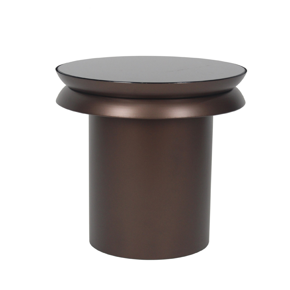 CASTANO COFFEE TABLE ΜΑΥΡΟ ΚΑΦΕ 50x50x40cm