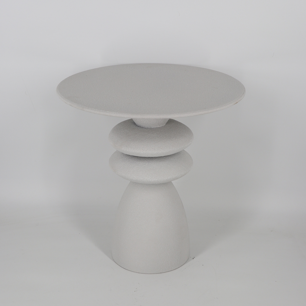 SIENNA PETITE SIDE TABLE OFF WHITE 45x45x46.5cm