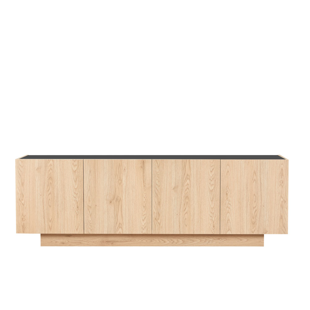 CUBIUS TV STAND 4ΠΟΡΤΕΣ ΦΥΣΙΚΟ 182x39x59cm - Image 2