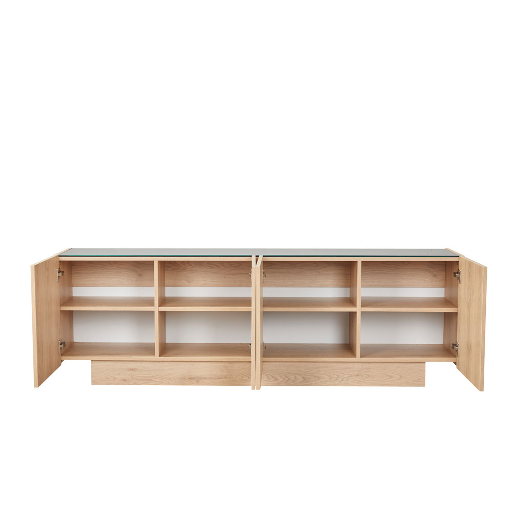 CUBIUS TV STAND 4ΠΟΡΤΕΣ ΦΥΣΙΚΟ 182x39x59cm - Image 3