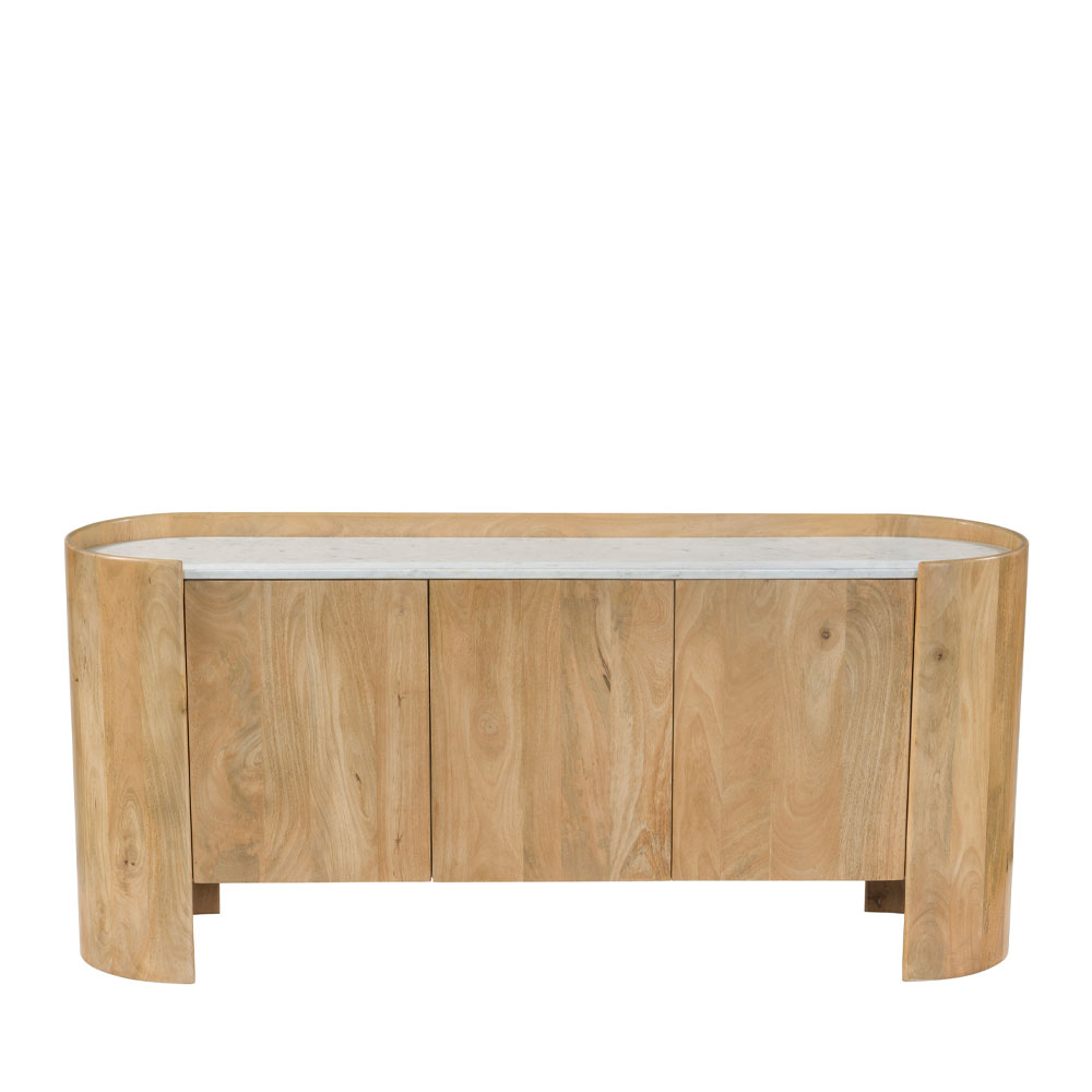 DON ΜΠΟΥΦΕΣ 3ΠΟΡΤΕΣ ΦΥΣΙΚΟ ΛΕΥΚΟ 165x45x75cm - Image 3