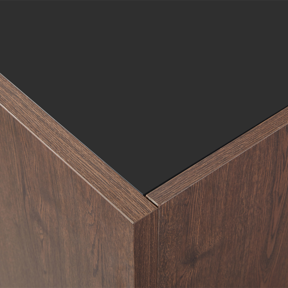 NUEZ ΜΠΟΥΦΕΣ 3ΠΟΡΤΕΣ ΚΑΡΥΔΙ ΜΑΥΡΟ 156x45x85cm - Image 5