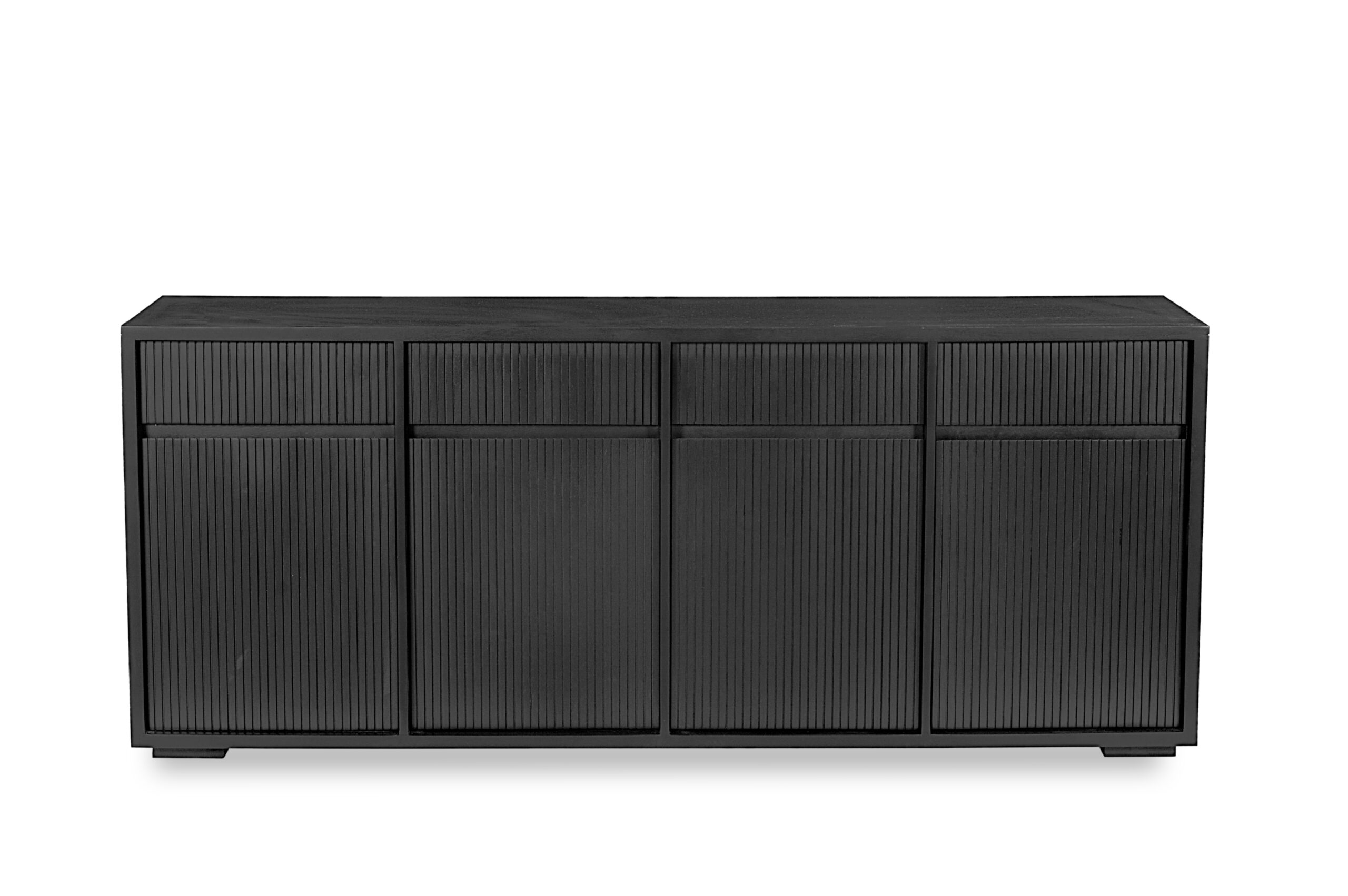 CAPO ΜΠΟΥΦΕΣ 4ΠΟΡΤΕΣ 4ΣΥΡΤΑΡΙΑ ΜΑΥΡΟ 180x40x75cm - Image 3