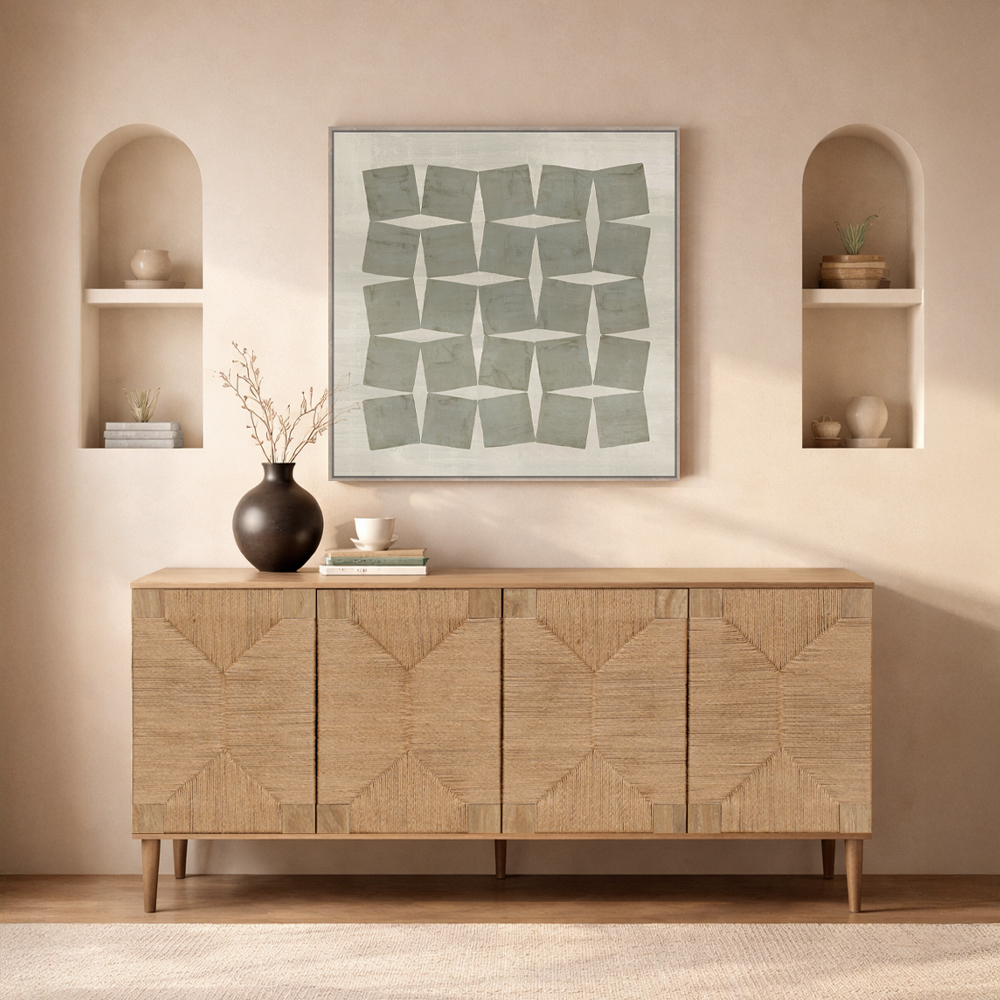 SISAL ΜΠΟΥΦΕΣ 4ΠΟΡΤΕΣ ΦΥΣΙΚΟ 160x39x78.5cm - Image 2