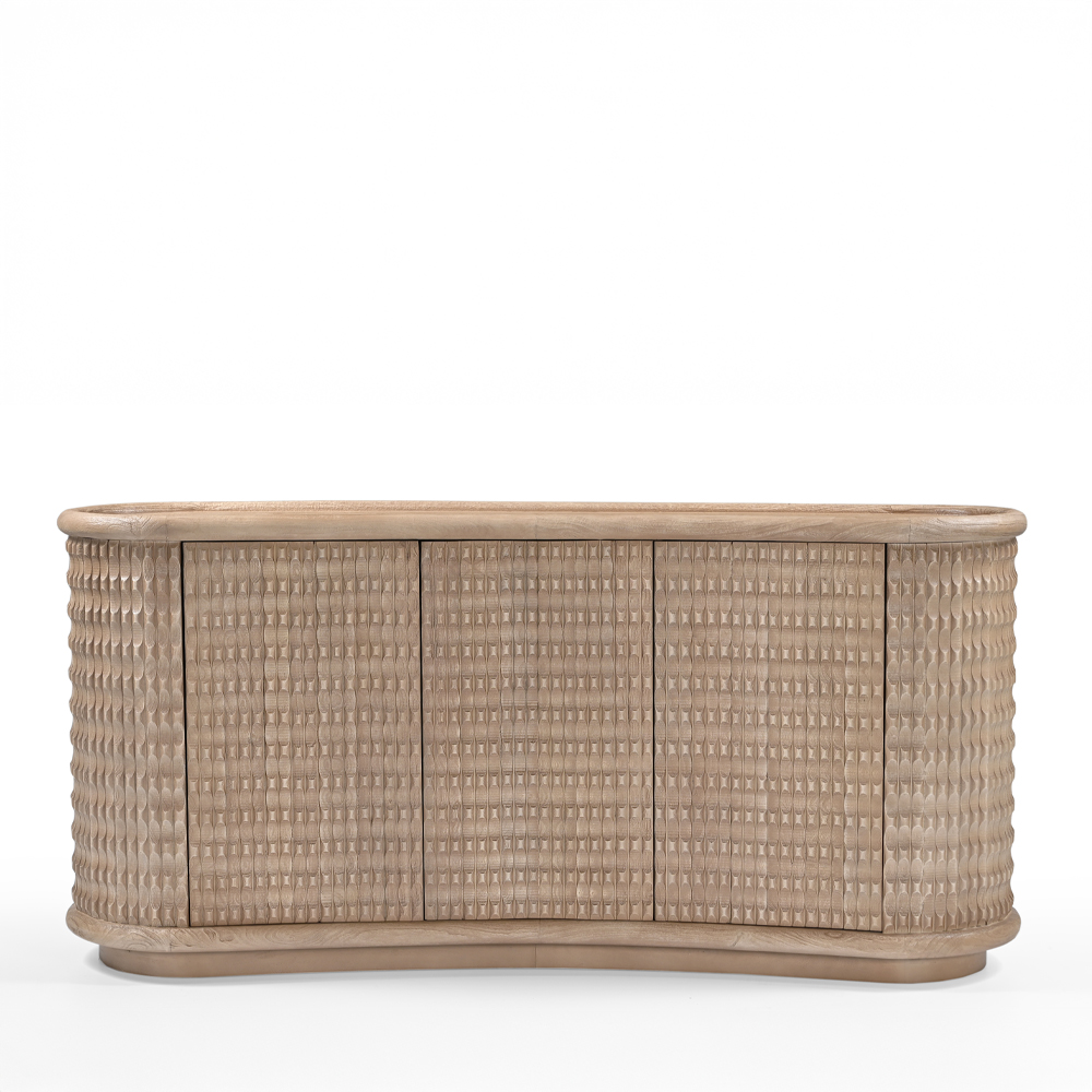 SCULPTURE ΜΠΟΥΦΕΣ ΦΥΣΙΚΟ 170x45x76cm - Image 3