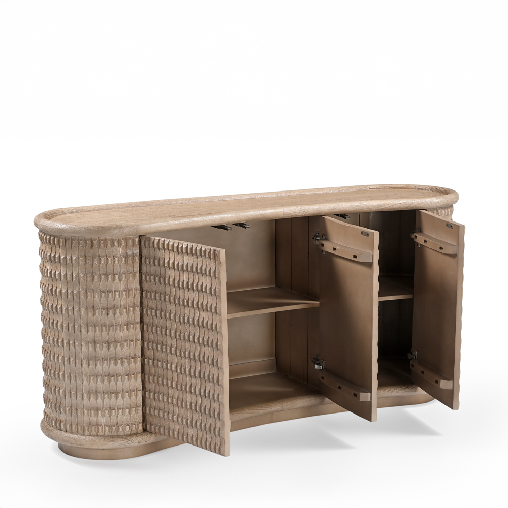 SCULPTURE ΜΠΟΥΦΕΣ ΦΥΣΙΚΟ 170x45x76cm - Image 4