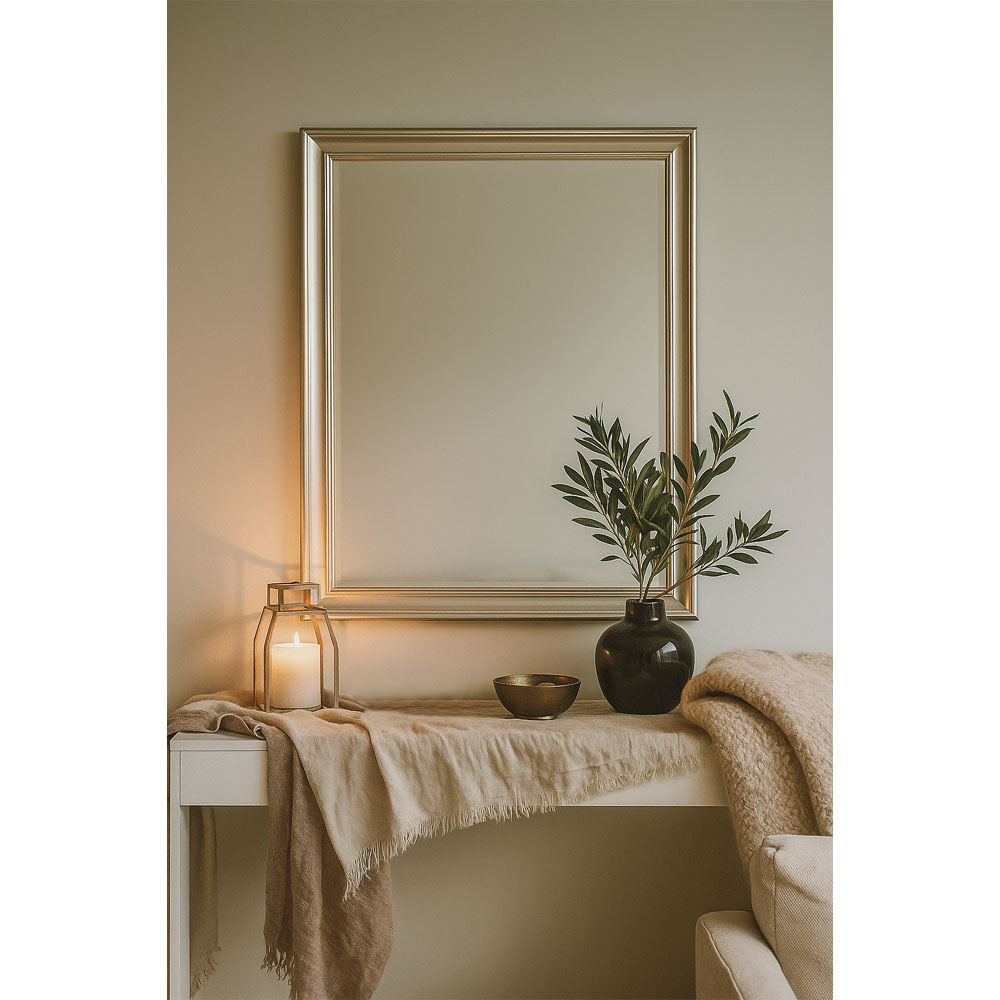 FRAME ΚΑΘΡΕΠΤΗΣ ΑΣΗΜΙ CHAMPAGNE 60x3x80cm - Image 2