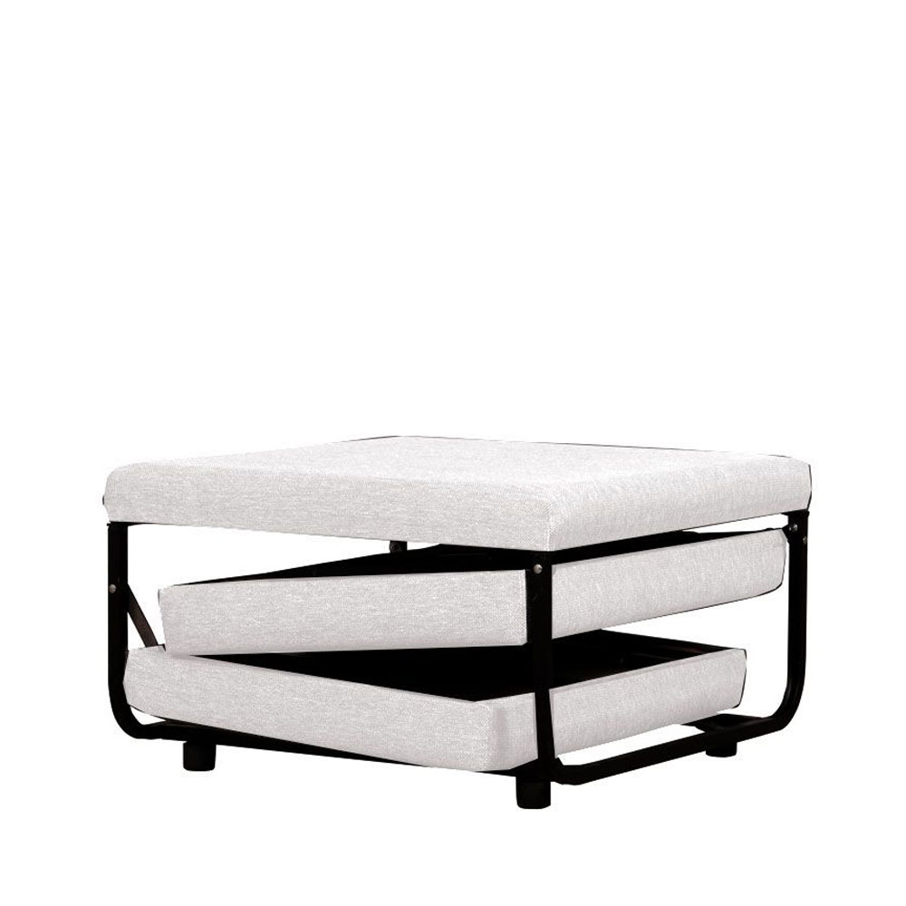 FOLD ΠΟΥΦ ΚΡΕΒΑΤΙ ΑΝΑΔΙΠΛΟΜΕΝΟ OFF WHITE 06-900 70x72x43 - Image 4