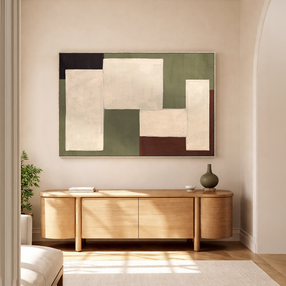 LUMEN ΠΙΝΑΚΑΣ ΔΙΑΚΟΣΜΗΤΙΚΟΣ ΜΕ ΚΟΡΝΙΖΑ 80x120x4cm ΚΑΜΒΑΣ ΠΟΛΥΧΡΩΜΟ PS - Image 2