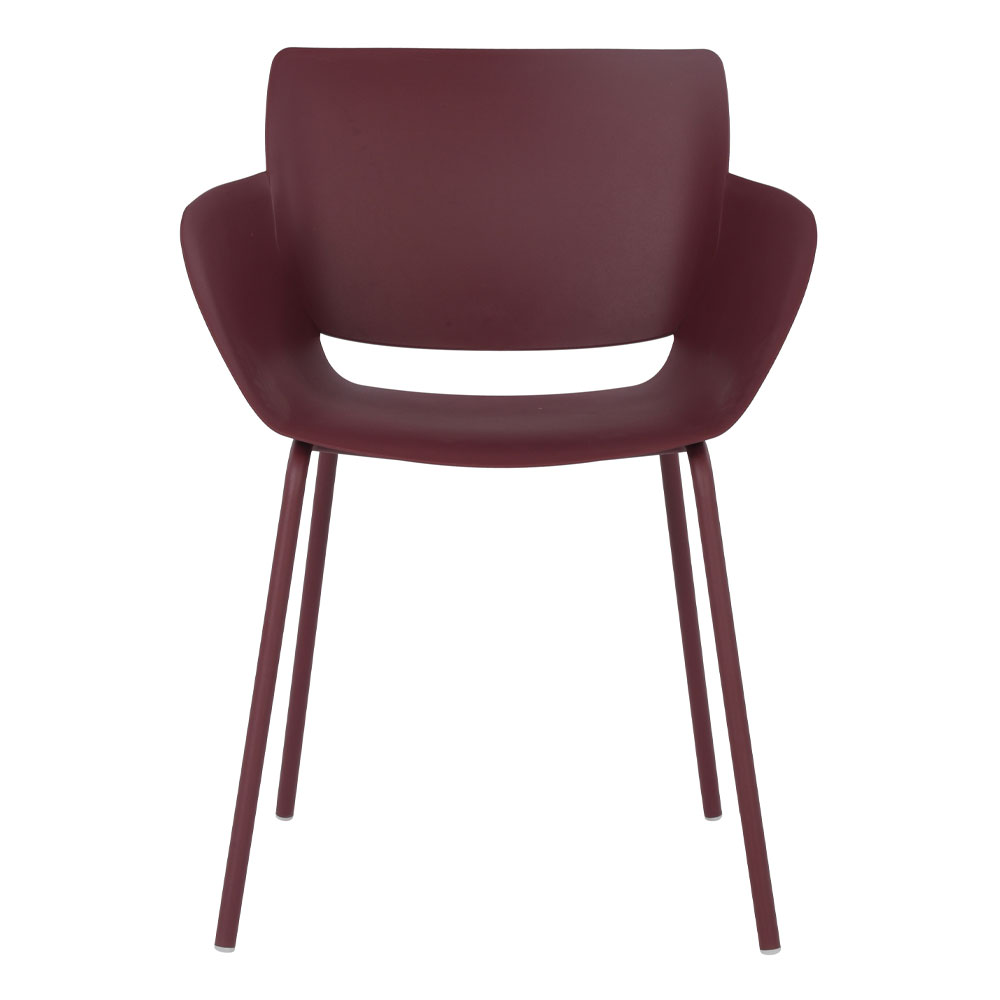 SEDIA ΚΑΡΕΚΛΑ MADDER BROWN 58x51x79.5cm - Image 2