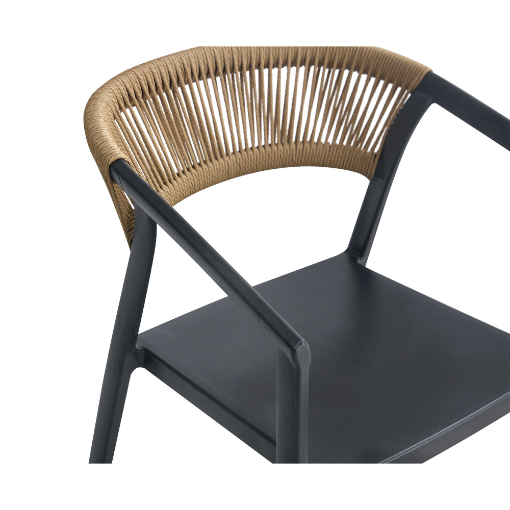CONCORD ΚΑΡΕΚΛΑ ΜΑΥΡΟ LATTE 55.5x56.5x75cm - Image 5