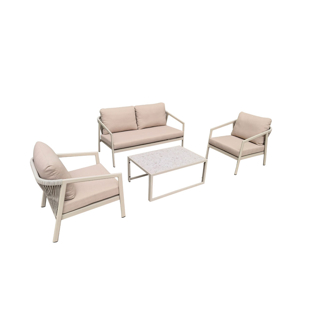 MARE ΣΑΛΟΝΙ SET 1+2+1 OFF WHITE