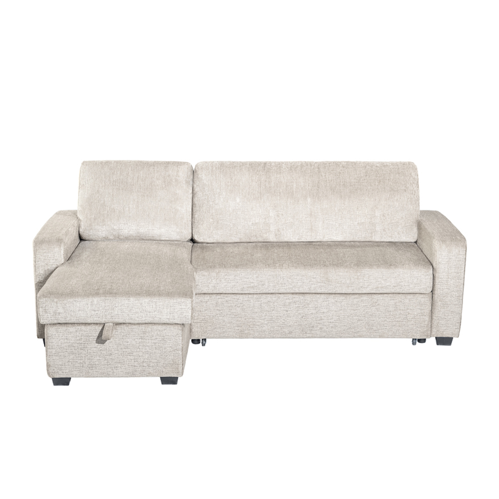 TRESOR ΚΑΝΑΠΕΣ ΚΡΕΒΑΤΙ ΓΩΝΙΑ ΑΝΑΣΤΡΕΨΙΜΗ OFF WHITE 223x145x91cm - Image 3