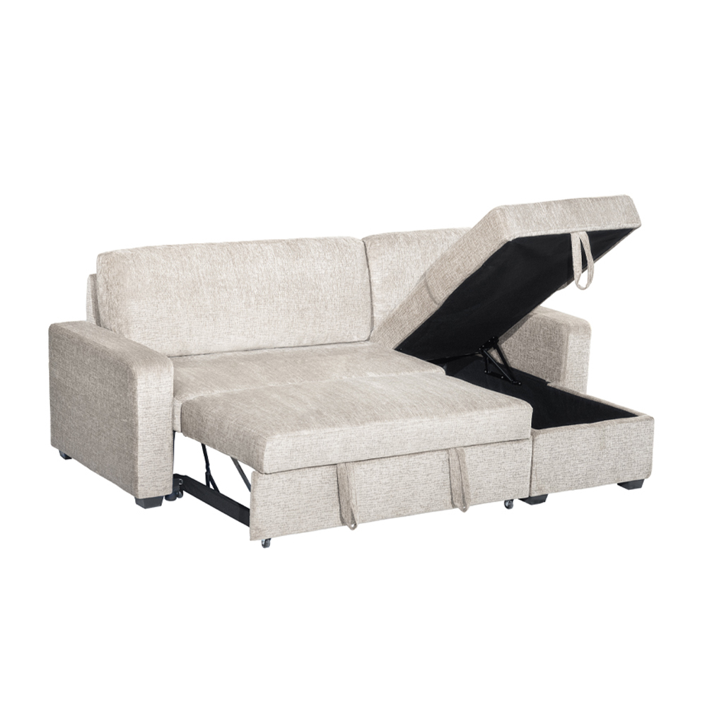 TRESOR ΚΑΝΑΠΕΣ ΚΡΕΒΑΤΙ ΓΩΝΙΑ ΑΝΑΣΤΡΕΨΙΜΗ OFF WHITE 223x145x91cm - Image 4