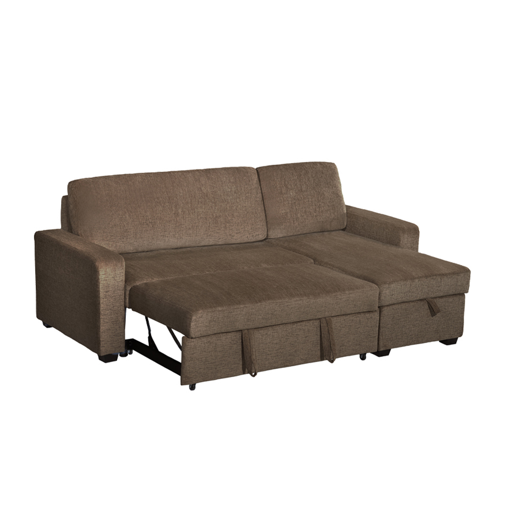 TRESOR ΚΑΝΑΠΕΣ ΚΡΕΒΑΤΙ ΓΩΝΙΑ ΑΝΑΣΤΡΕΨΙΜΗ ΚΑΦΕ 223x145x91cm - Image 2
