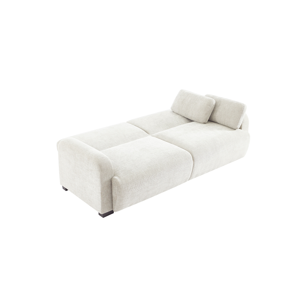 NUBO ΚΑΝΑΠΕΣ ΚΡΕΒΑΤΙ 3ΘΕΣΙΟΣ OFF WHITE 213x93x86cm - Image 2
