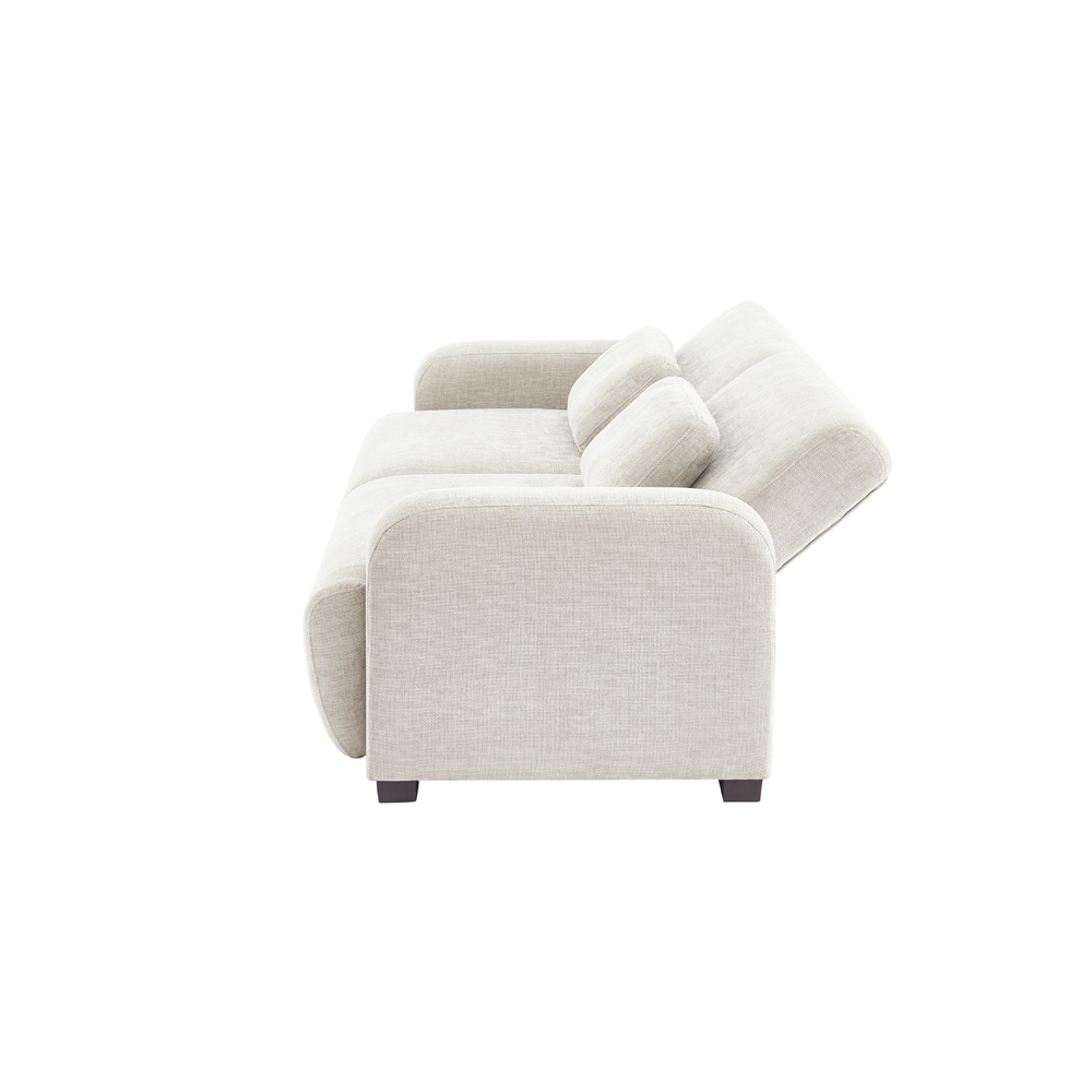 NUBO ΚΑΝΑΠΕΣ ΚΡΕΒΑΤΙ 3ΘΕΣΙΟΣ OFF WHITE 213x93x86cm - Image 3