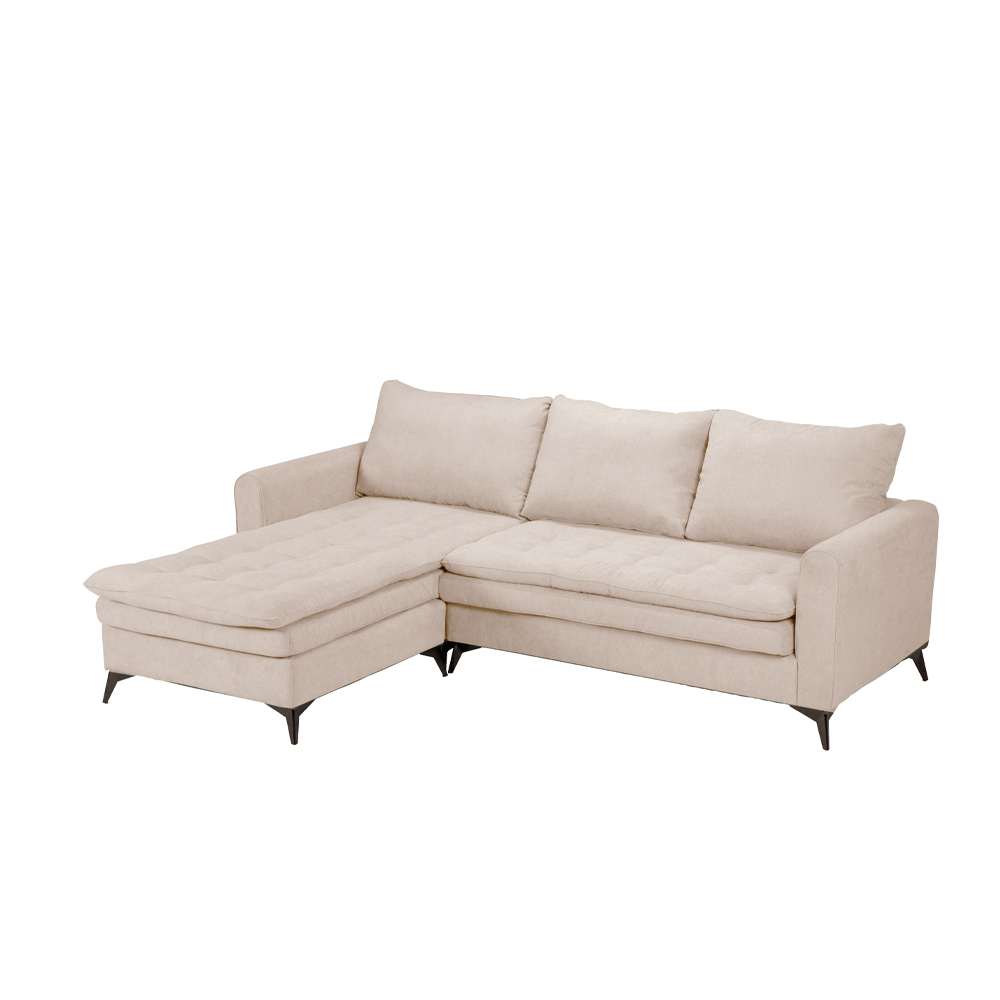 SCANDALO ΚΑΝΑΠΕΣ ΓΩΝΙΑ ΑΝΑΣΤΡΕΨΙΜΗ CREAM ASTI 1 265x188x99cm - Image 4