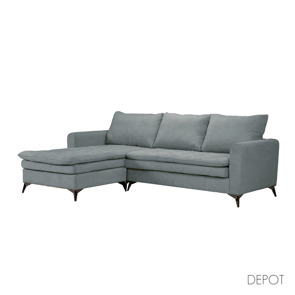 SCANDALO ΚΑΝΑΠΕΣ ΓΩΝΙΑ ΑΝΑΣΤΡΕΨΙΜΗ ΓΚΡΙ ASTI 13 265x188x99cm