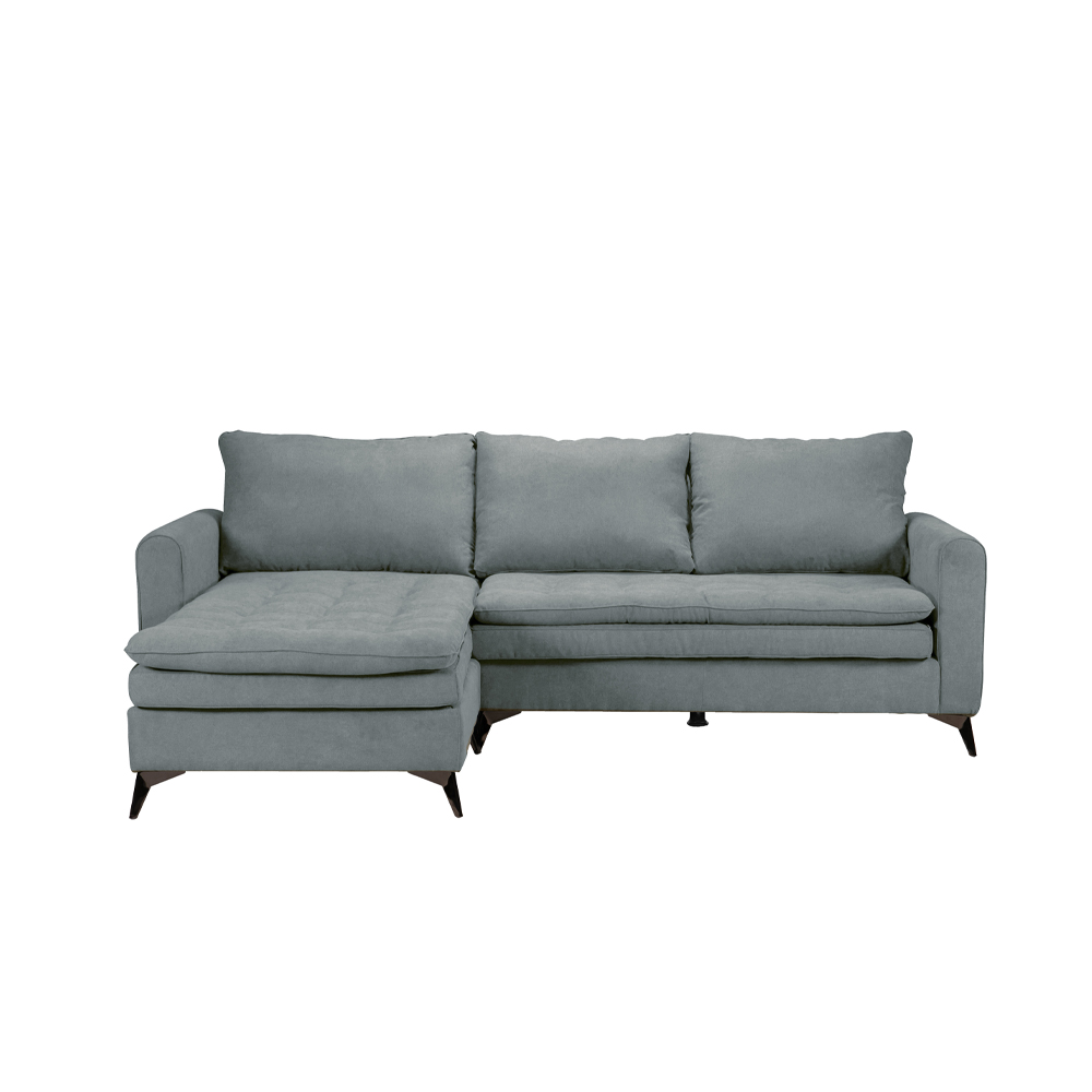 SCANDALO ΚΑΝΑΠΕΣ ΓΩΝΙΑ ΑΝΑΣΤΡΕΨΙΜΗ ΓΚΡΙ ASTI 13 265x188x99cm - Image 3