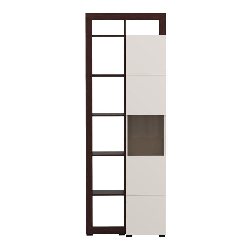 ΒΙΤΡΙΝΑ ARGYLL 1K VS1 OP 215 CASHMERE ΜΕ DARK TAILOR OAK ΧΡΩΜΑ 77x35x215εκ - Image 3