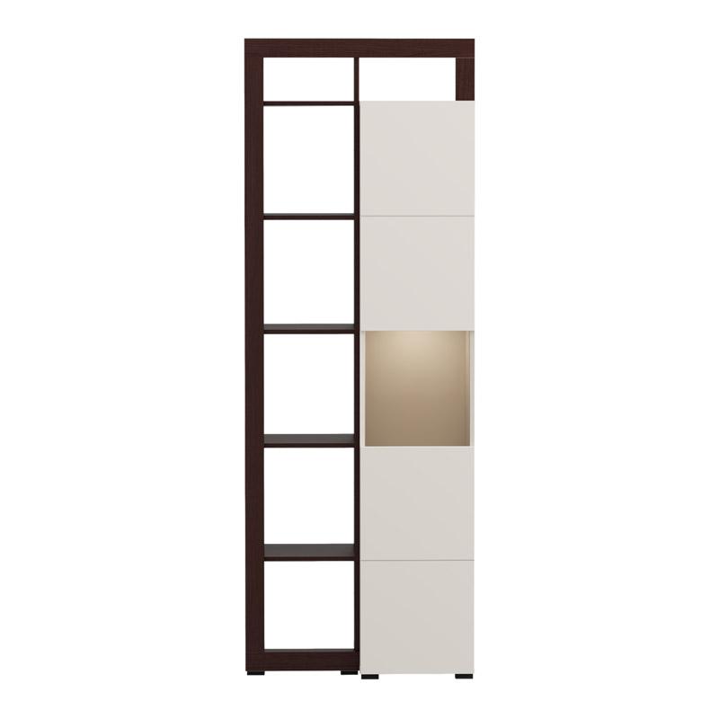 ΒΙΤΡΙΝΑ ARGYLL 1K VS1 OP 215 CASHMERE ΜΕ DARK TAILOR OAK ΧΡΩΜΑ 77x35x215εκ - Image 5