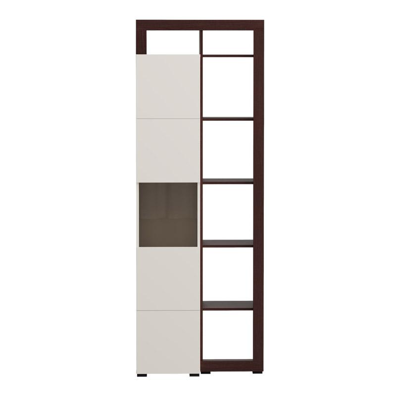 ΒΙΤΡΙΝΑ ARGYLL 1K VS1 OP 215 CASHMERE ΜΕ DARK TAILOR OAK ΧΡΩΜΑ 77x35x215εκ - Image 6