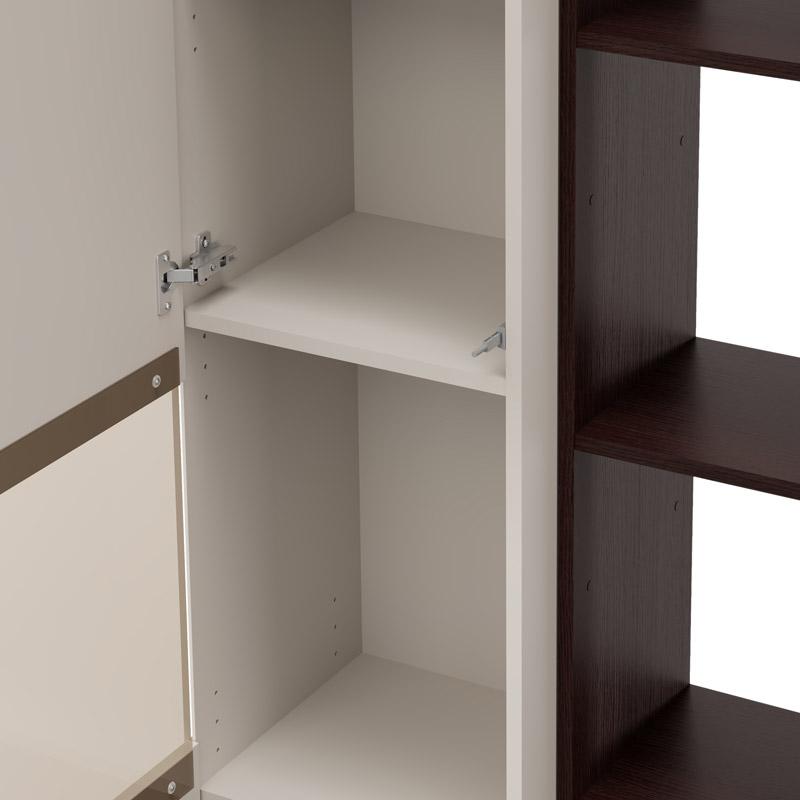 ΒΙΤΡΙΝΑ ARGYLL 1K VS1 OP 215 CASHMERE ΜΕ DARK TAILOR OAK ΧΡΩΜΑ 77x35x215εκ - Image 7