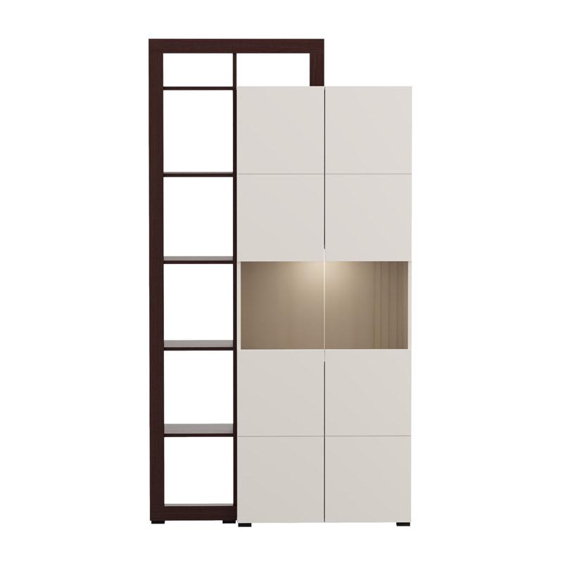 ΒΙΤΡΙΝΑ ARGYLL 2K VS2 OP 215 CASHMERE ΜΕ DARK TAILOR OAK ΧΡΩΜΑ 116x35x215εκ - Image 5