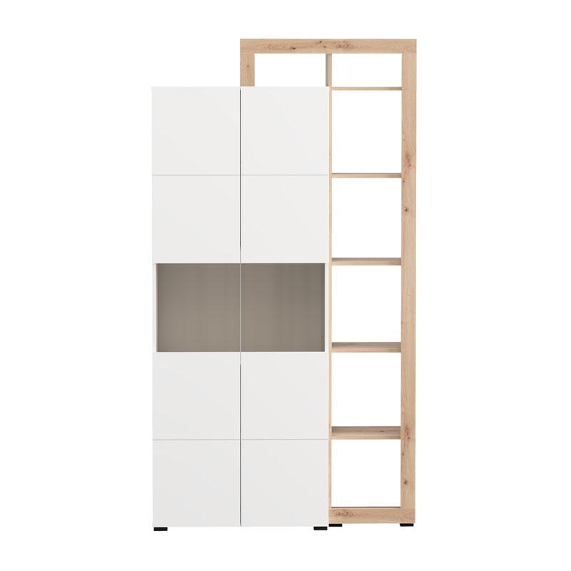 ΒΙΤΡΙΝΑ ARGYLL 2K VS2 OP 215 ΛΕΥΚΟ ΜΕ ARTISAN OAK ΧΡΩΜΑ 116x35x215εκ - Image 6