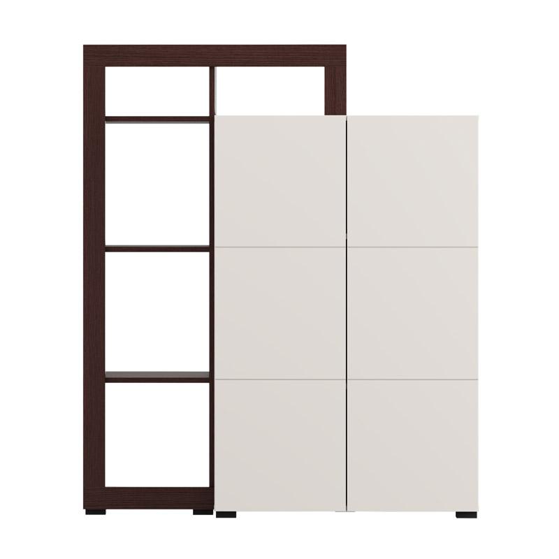 ΒΙΤΡΙΝΑ ARGYLL 2K2V OP 138 CASHMERE ΜΕ DARK TAILOR OAK ΧΡΩΜΑ 116x35x138εκ - Image 3