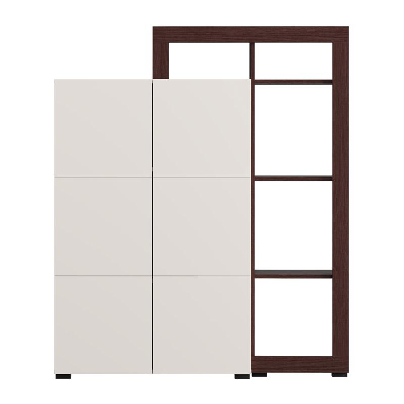 ΒΙΤΡΙΝΑ ARGYLL 2K2V OP 138 CASHMERE ΜΕ DARK TAILOR OAK ΧΡΩΜΑ 116x35x138εκ - Image 5