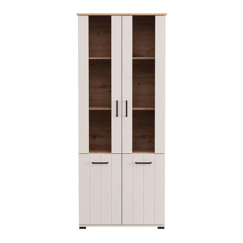 ΒΙΤΡΙΝΑ LAMBETH 2K VS2 191 CASHMERE-ARTISAN OAK 80x36x191εκ - Image 3