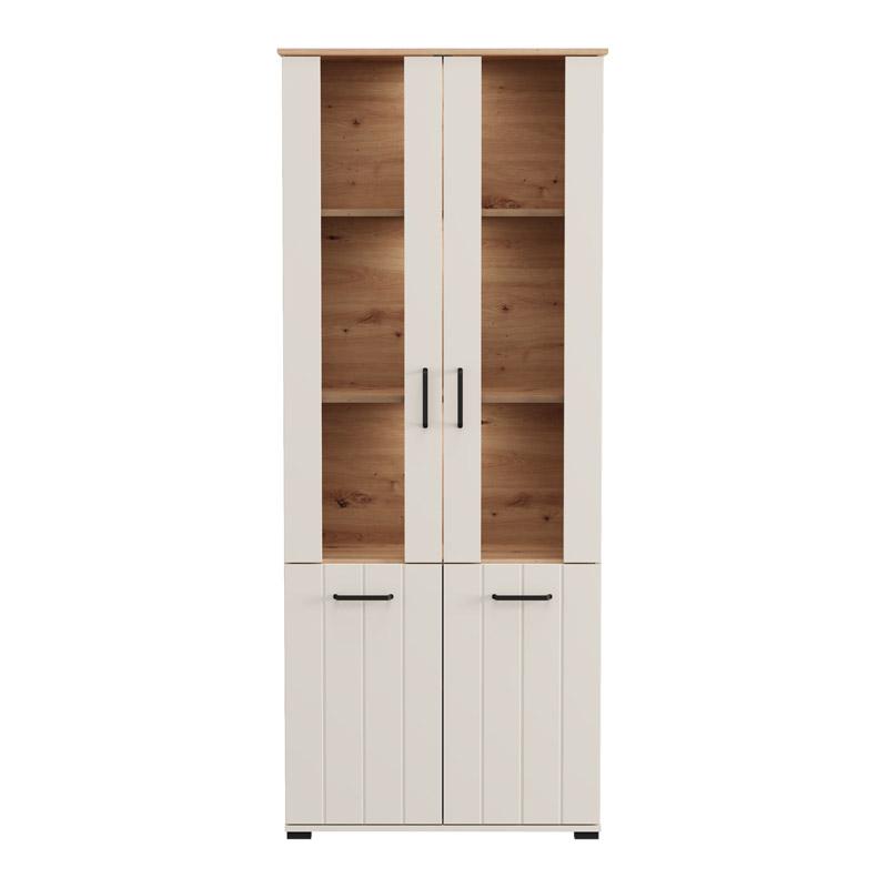 ΒΙΤΡΙΝΑ LAMBETH 2K VS2 191 CASHMERE-ARTISAN OAK 80x36x191εκ - Image 5