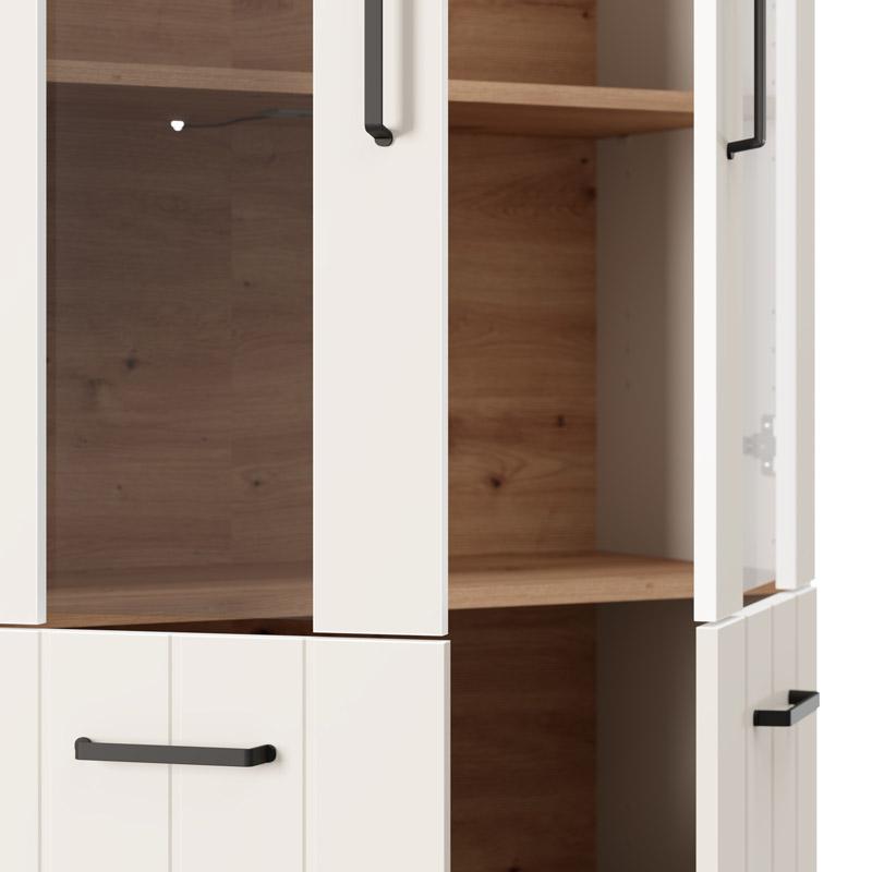 ΒΙΤΡΙΝΑ LAMBETH 2K VS2 191 CASHMERE-ARTISAN OAK 80x36x191εκ - Image 6