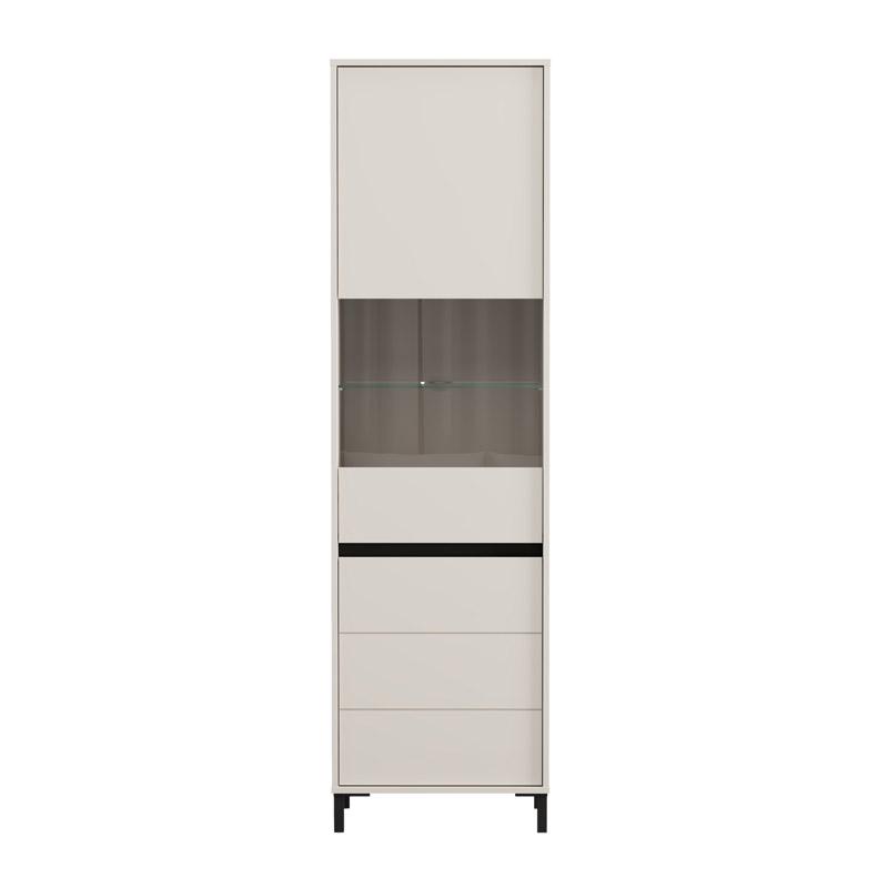 ΒΙΤΡΙΝΑ MARRON 1K VS1 193 CASHMERE-ΜΑΥΡΟ ΜΑΤ 55x40x193εκ - Image 3