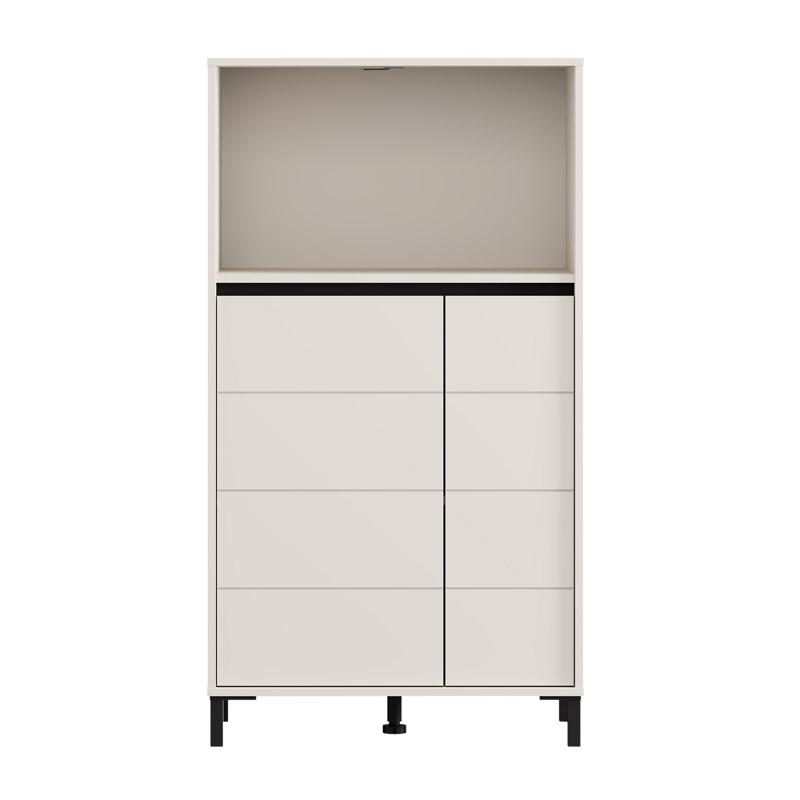 ΒΙΤΡΙΝΑ MARRON 2K2V POP 135 CASHMERE-ΜΑΥΡΟ ΜΑΤ 74x40x135εκ - Image 3