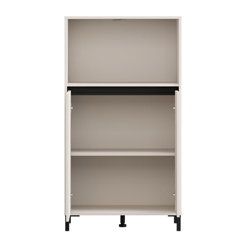 ΒΙΤΡΙΝΑ MARRON 2K2V POP 135 CASHMERE-ΜΑΥΡΟ ΜΑΤ 74x40x135εκ - Image 4